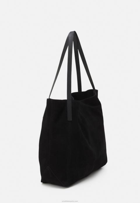 mujer bolso de cuero negro Anna Field 84Z82349