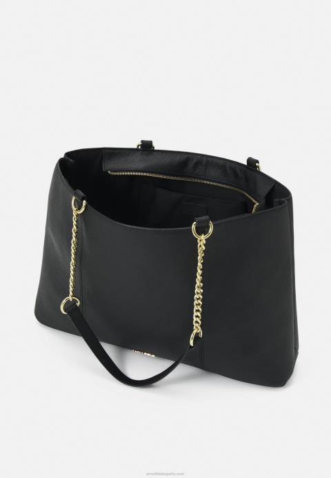 mujer bolso de mano de cuero negro Anna Field 84Z82494