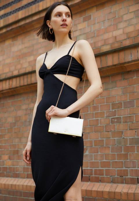 mujer bolso de mano dorado Anna Field 84Z82430