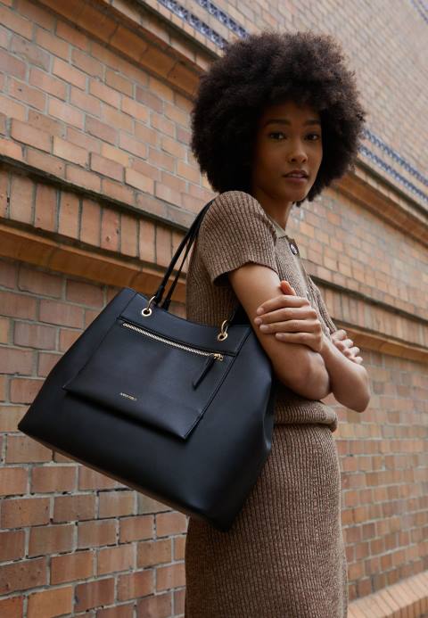 mujer bolso de mano negro Anna Field 84Z82465