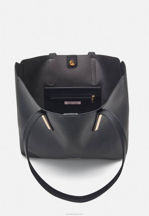 mujer bolso de mano negro Anna Field 84Z82487