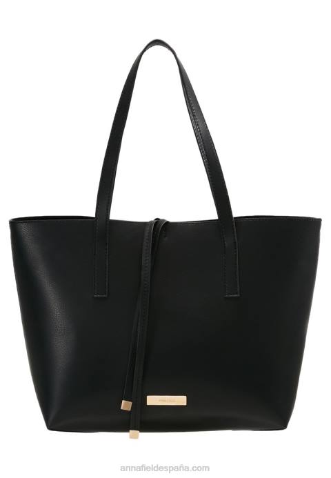 mujer bolso negro Anna Field 84Z82306