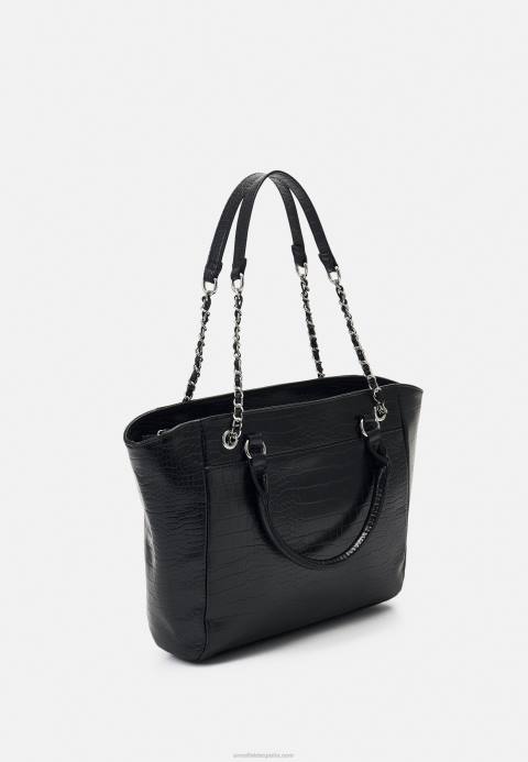 mujer bolso negro Anna Field 84Z82370