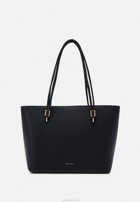 mujer bolso negro Anna Field 84Z82380