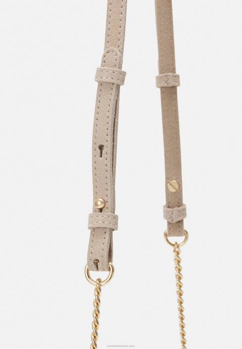 mujer clutch de cuero topo Anna Field 84Z82415