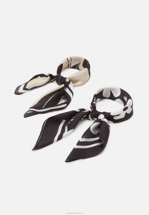 mujer Pack de 2 pañuelos negros Anna Field 84Z82838