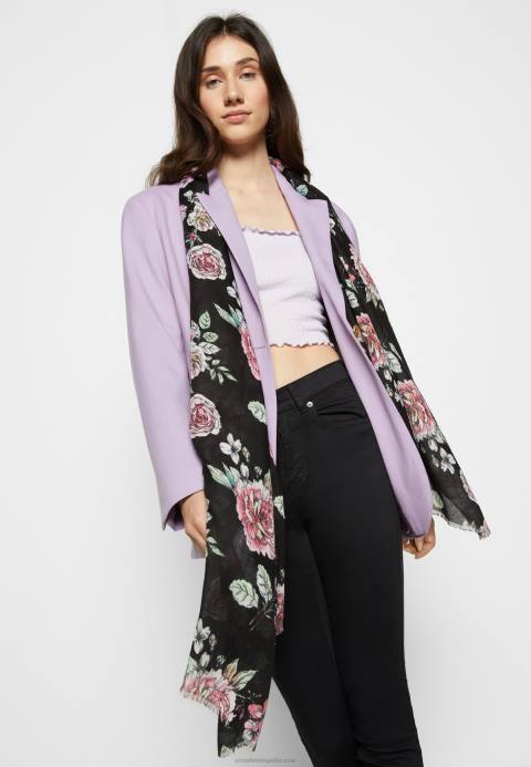 mujer fular negro Anna Field 84Z82839