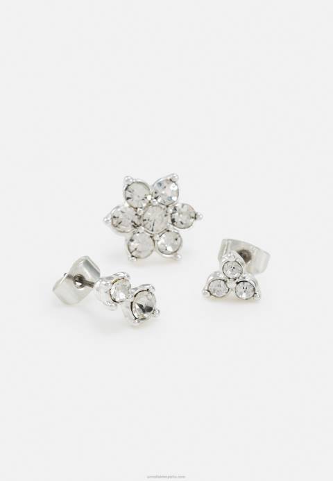 mujer Pack de 5 pendientes color plata Anna Field 84Z82662