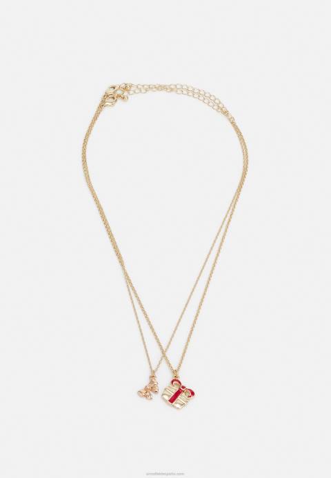 mujer Paquete de 4 collares dorados Anna Field 84Z82658