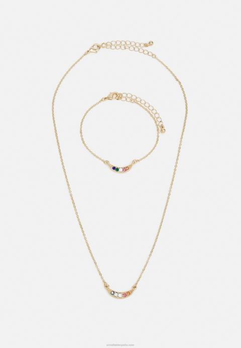 mujer conjunto collar dorado Anna Field 84Z82654