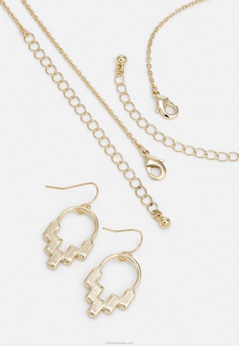 mujer set pendientes color dorado Anna Field 84Z82653