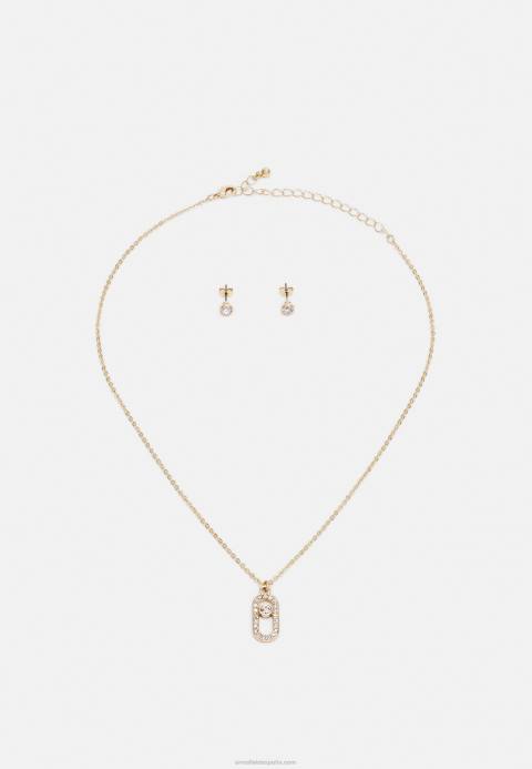 mujer set pendientes color dorado Anna Field 84Z82656