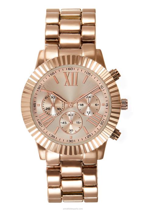 mujer reloj cronógrafo color oro rosa Anna Field 84Z82792