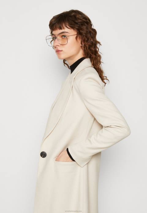 mujer abrigo clásico beige Anna Field 84Z8911