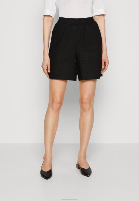 mujer shorts mezcla lino negro Anna Field 84Z8858