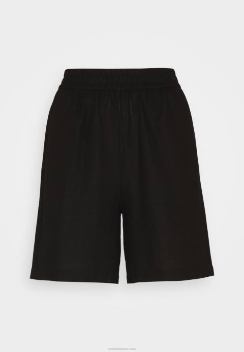 mujer shorts mezcla lino negro Anna Field 84Z8858