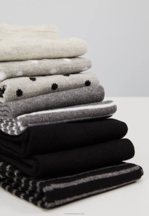 mujer Calcetines raya punto 8pp gris Anna Field 84Z81144