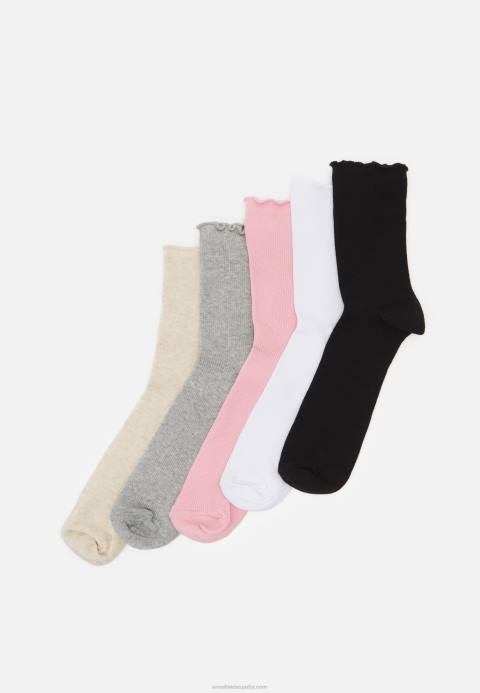 mujer Pack de 5 calcetines negro/blanco/gris Anna Field 84Z81127