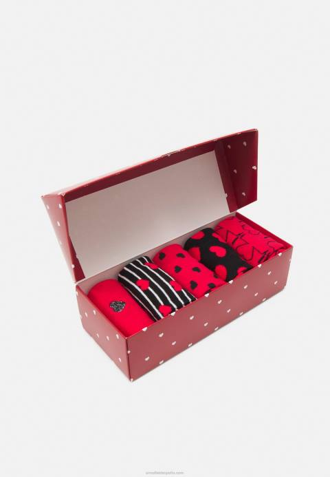 mujer Pack de 5 calcetines rojo/negro Anna Field 84Z81151