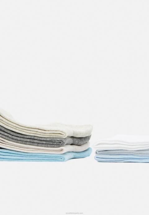 mujer Pack de 8 calcetines azul/gris Anna Field 84Z81119