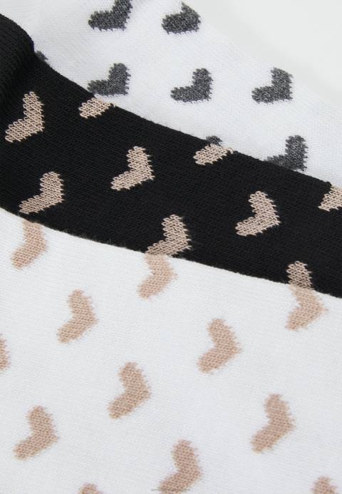 mujer Pack de 8 calcetines blanco/gris Anna Field 84Z81134