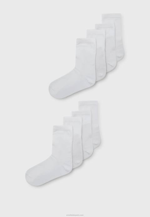 mujer Pack de 8 calcetines blancos Anna Field 84Z81116