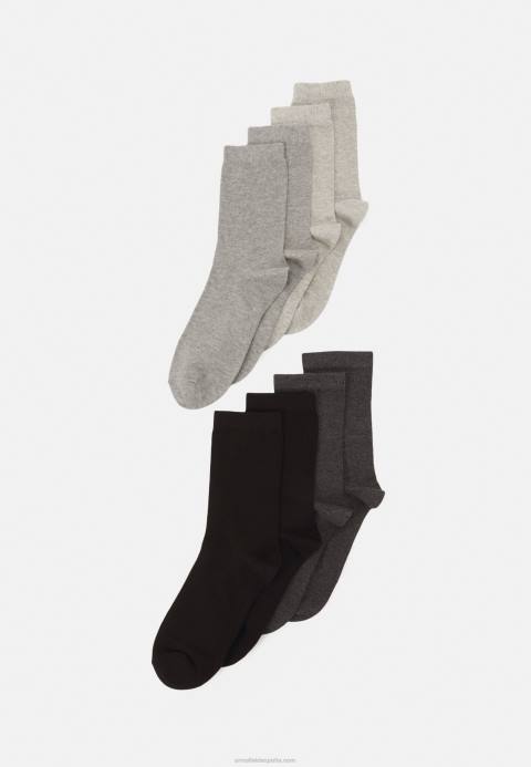 mujer Pack de 8 calcetines gris, negro Anna Field 84Z81126