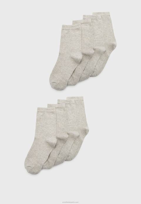 mujer Pack de 8 calcetines grises Anna Field 84Z81141