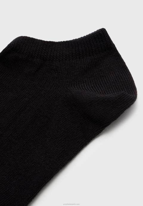 mujer Pack de 8 calcetines negros Anna Field 84Z81132