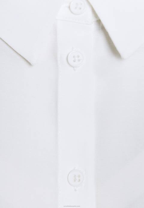 mujer blusa básica con bolsillo blusa de botones blanco roto Anna Field 84Z8668