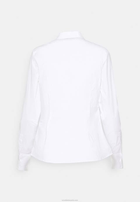 mujer blusa blanca con botones Anna Field 84Z8675