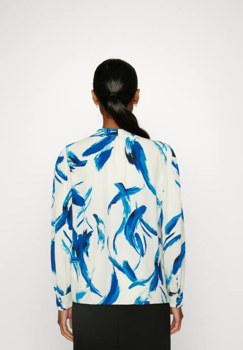mujer blusa con botones blanca, azul Anna Field 84Z8679