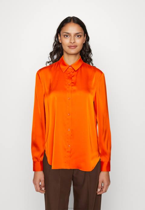 mujer blusa con botones naranja Anna Field 84Z8669