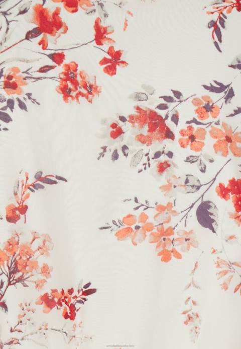 mujer blusa de gasa con cinturón cruzado blanco/rojo Anna Field 84Z8691