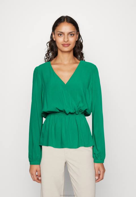 mujer blusa peplum verde Anna Field 84Z8692
