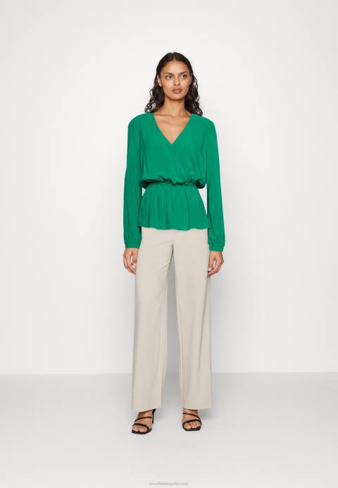 mujer blusa peplum verde Anna Field 84Z8692