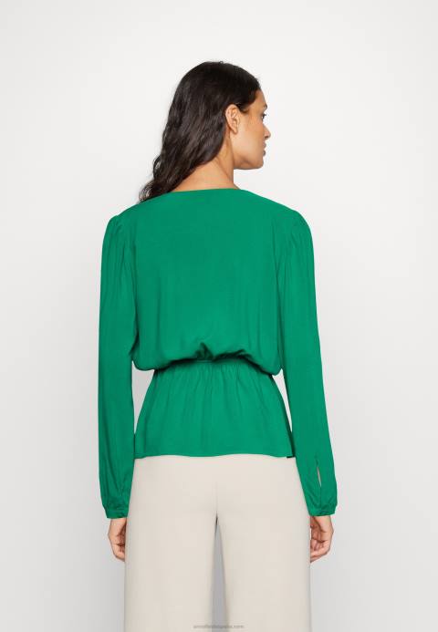 mujer blusa peplum verde Anna Field 84Z8692