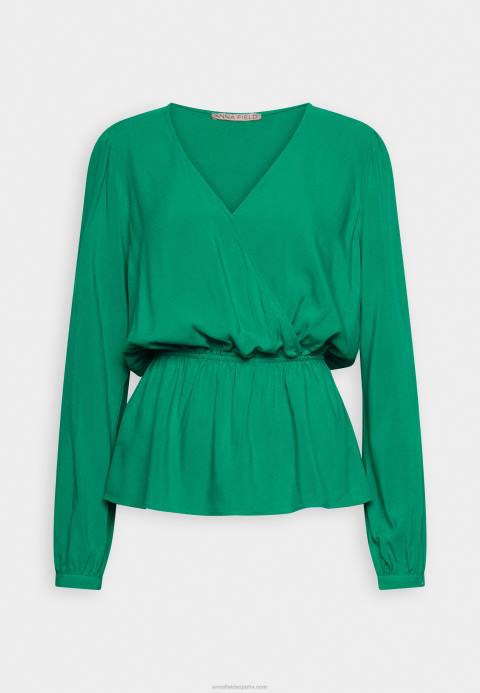 mujer blusa peplum verde Anna Field 84Z8692