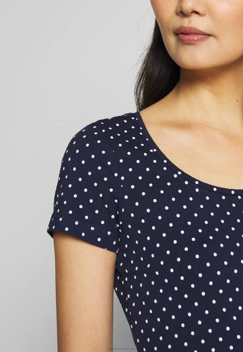 mujer 2er pack camiseta estampada azul marino/blanco Anna Field 84Z8329