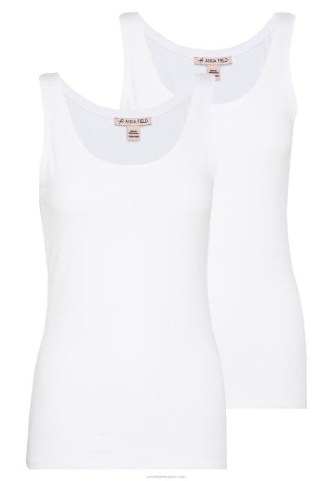 mujer Pack de 2 camisetas blancas Anna Field 84Z8404