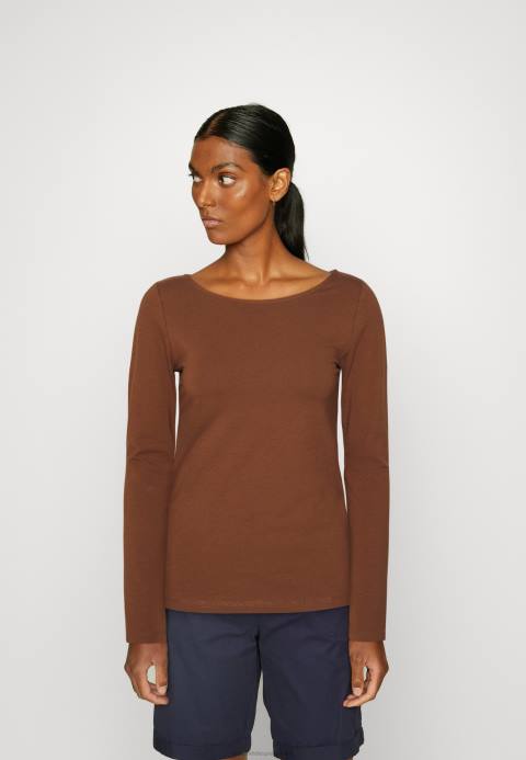 mujer Pack de 2 tops manga larga marrón/blanco Anna Field 84Z8584