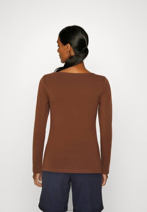 mujer Pack de 2 tops manga larga marrón/blanco Anna Field 84Z8584