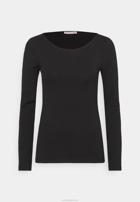 mujer Pack de 2 tops manga larga negro/gris jaspeado Anna Field 84Z8525