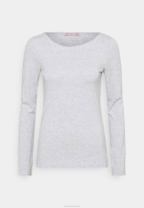 mujer Pack de 2 tops manga larga negro/gris jaspeado Anna Field 84Z8525