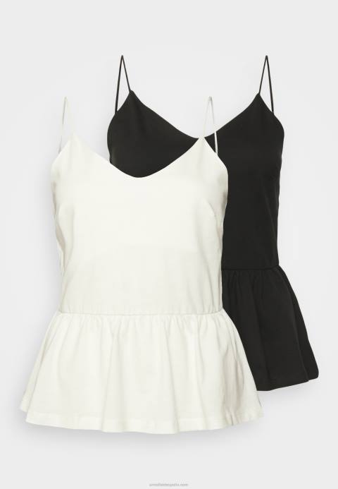 mujer Pack de 2 tops negro/blanco Anna Field 84Z8427