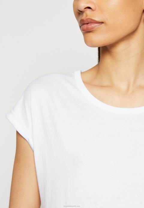 mujer Pack de 3 camiseta básica blanco/gris claro jaspeado Anna Field 84Z8344