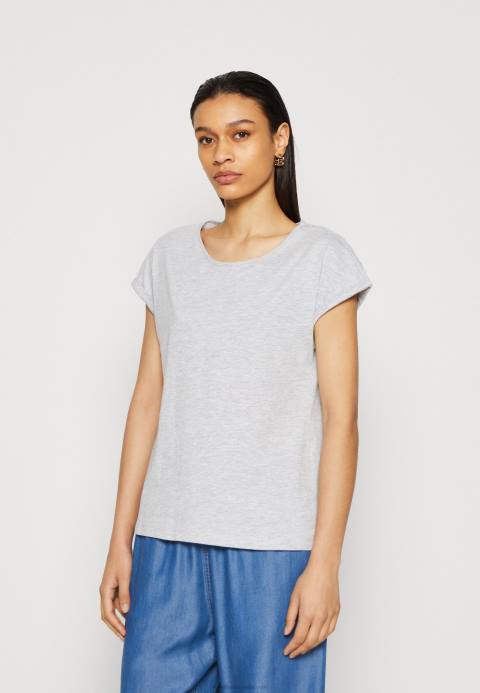 mujer Pack de 3 camiseta básica blanco/gris claro jaspeado/amarillo oscuro Anna Field 84Z8308