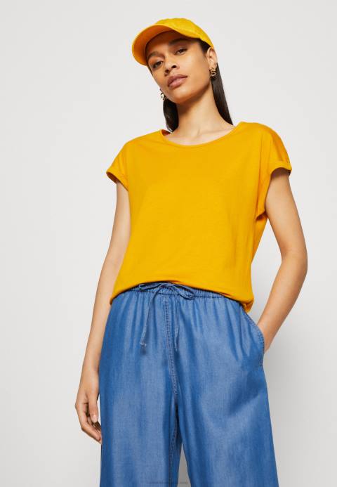 mujer Pack de 3 camiseta básica blanco/gris claro jaspeado/amarillo oscuro Anna Field 84Z8308