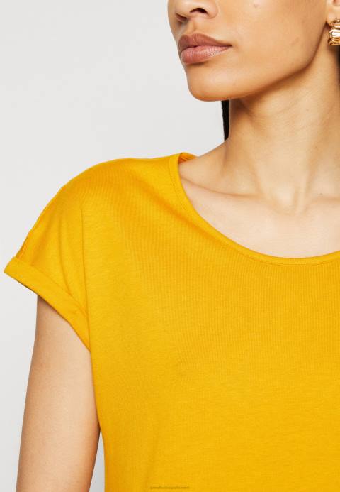mujer Pack de 3 camiseta básica blanco/gris claro jaspeado/amarillo oscuro Anna Field 84Z8308