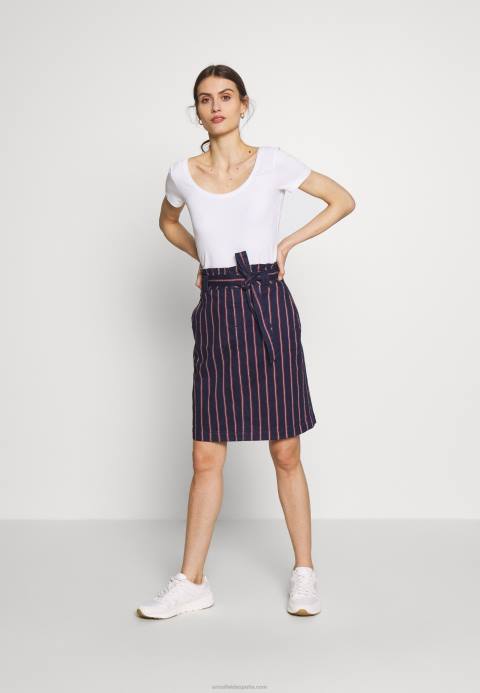 mujer Pack de 3 camiseta básica blanco/marino/gris claro melange Anna Field 84Z8271